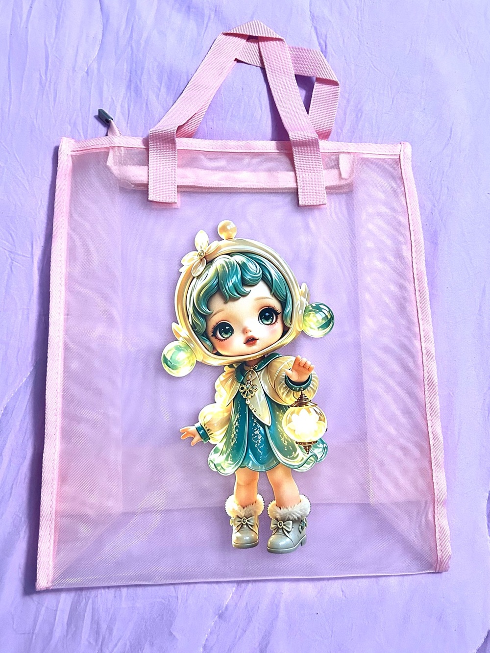 SkullPanda Large Mesh Bag